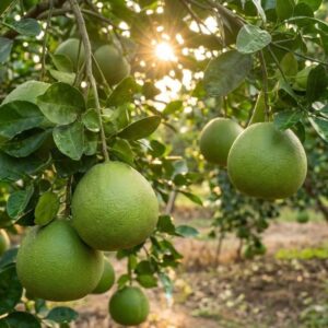 Bưởi năm roi ở trên cây