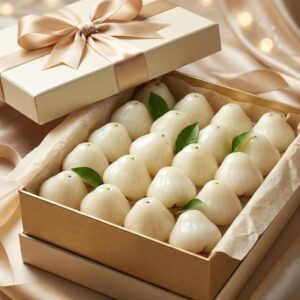 Mận sữa trong hộp quà