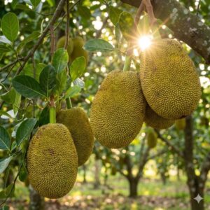 Trái mít nghệ ở trên cây