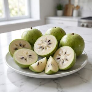 Vú sữa lò rèn khi cắt ra