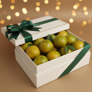 Trái cam xoàn trong hộp quà tặng