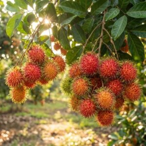 Chôm chôm nhãn trên cây