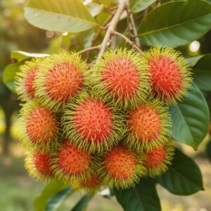 Chôm chôm tróc trên cây