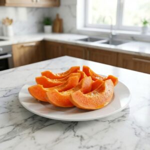 Trái đu đủ khi được cắt ra