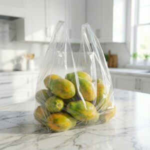 Trái đu đủ ở trong bịch ni lông