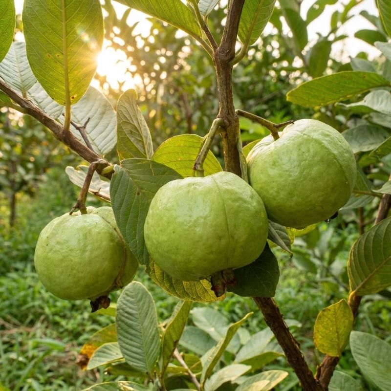 oi-nu-hoang-4 Ổi nữ hoàng nằm ở trên cây