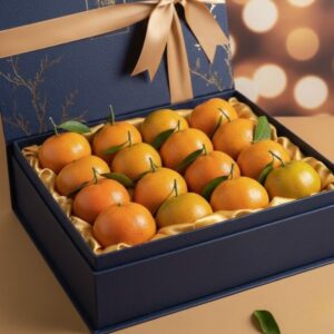 Quýt hồng lai vung trong hộp quà tặng