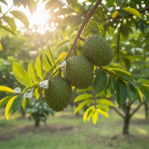 Mãng cầu xiêm trên cây