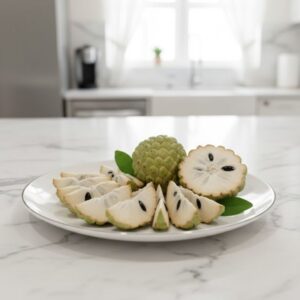 Trái na mãng cầu ta khi cắt ra