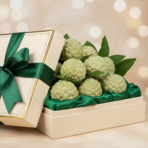 Trái na mãng cầu ta trong hộp quà tặng