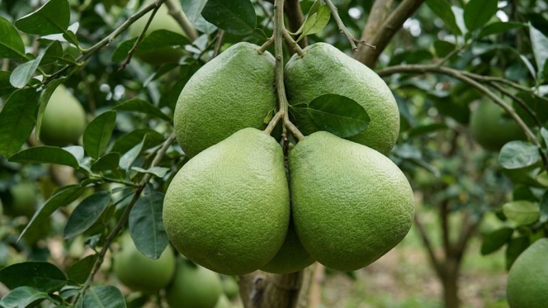 Cận cảnh chùm bưởi năm roi