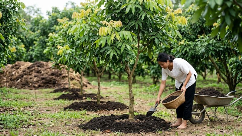Phân bón hữu cơ cho cây nhãn ido