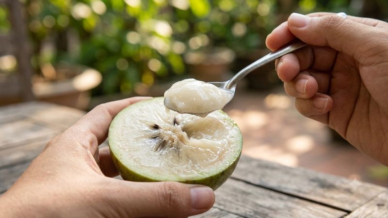 Thịt trái vú sữa ngọt lịm thơm ngon