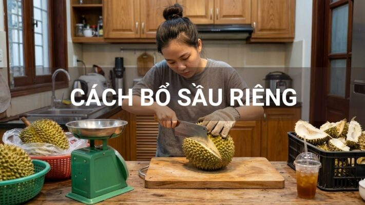 Cách bổ sầu riêng