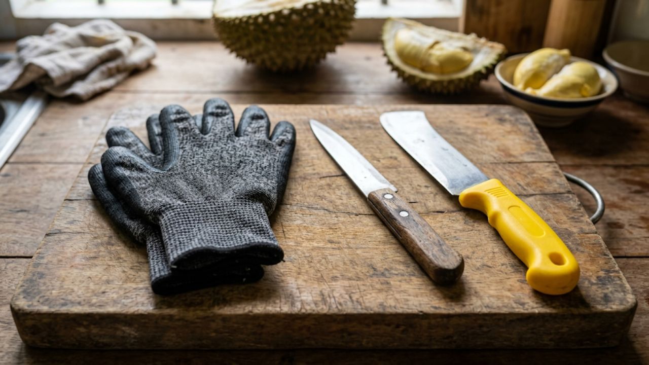 Dụng cụ khui sầu riêng