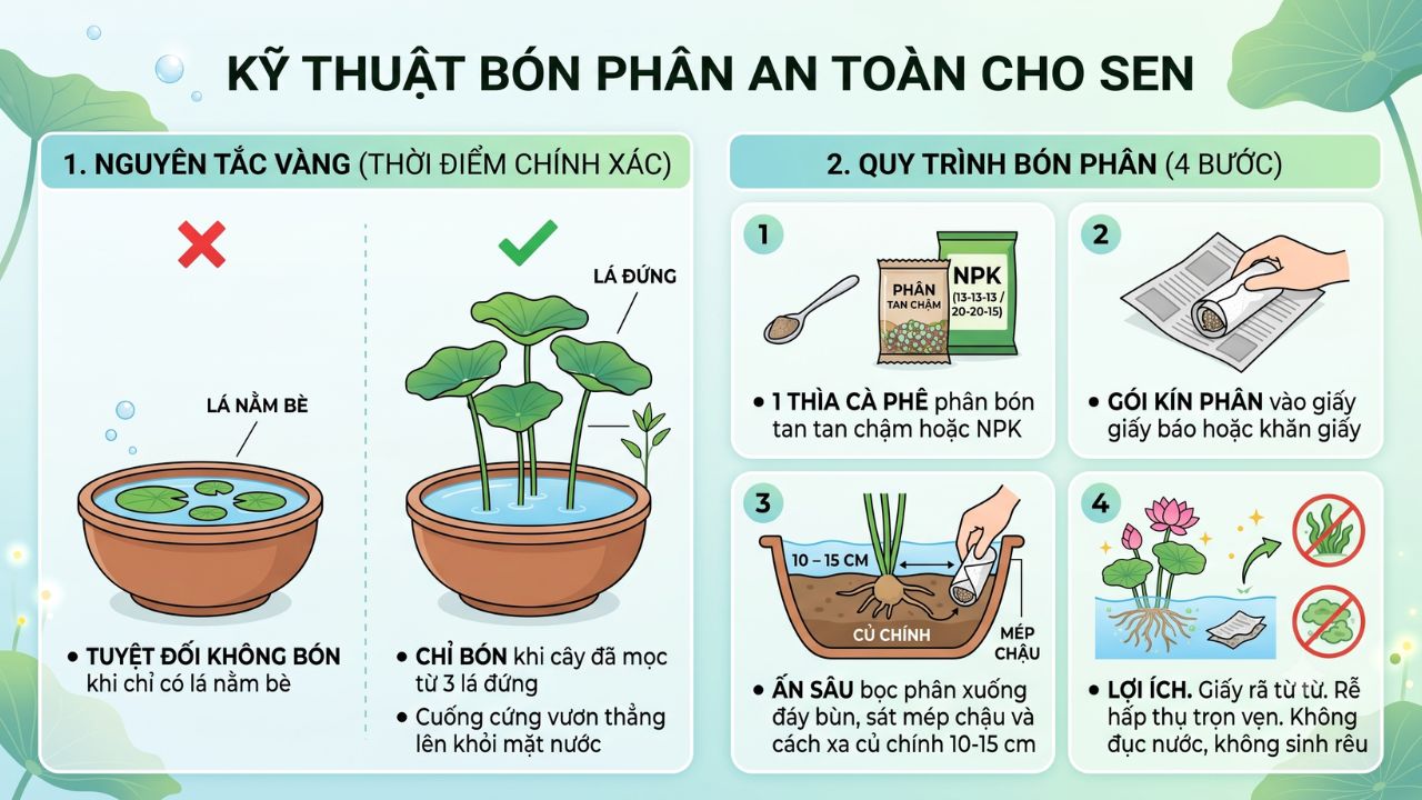 Kỹ thuật bón phân an toàn