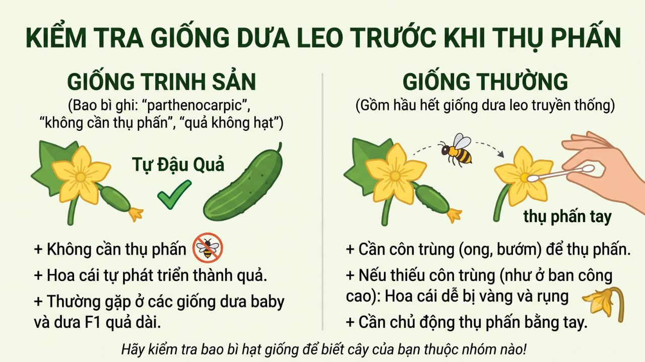 Kiểm tra giống trước khi thụ phấn