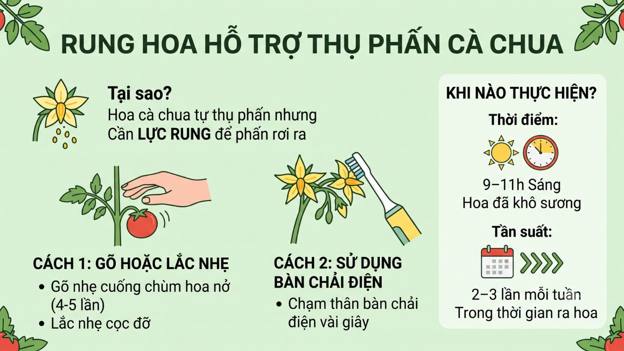 Rung hoa hỗ trợ thụ phấn